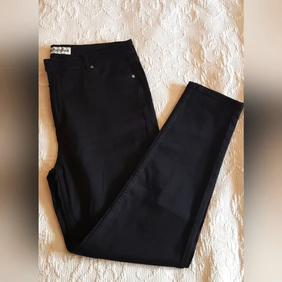 NWOT Bohemian Traders black jeans size 38/20 - Picture 2 of 9